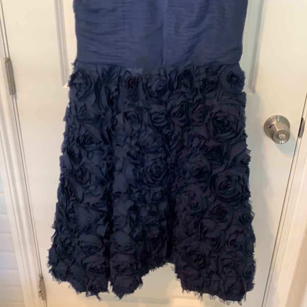 Js Collection Floor Length Tulle Strapless Navy G… - image 7